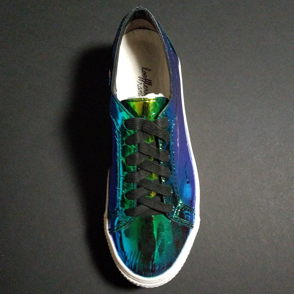 Loeffler Randall Miko Iridescent Leather Sneaker